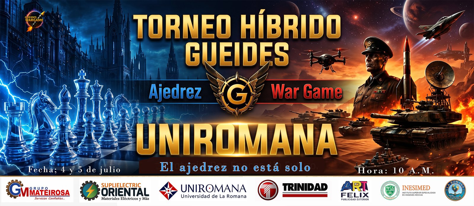 Gran Torneo Híbrido Gueides War Game y Ajedrez UNIROMANA